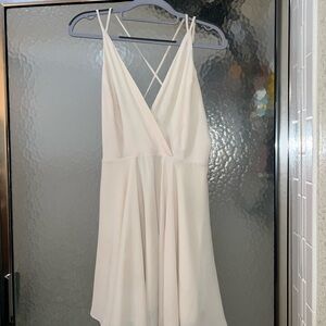 Kimchi Blue Cream V-Neck Mini Dress